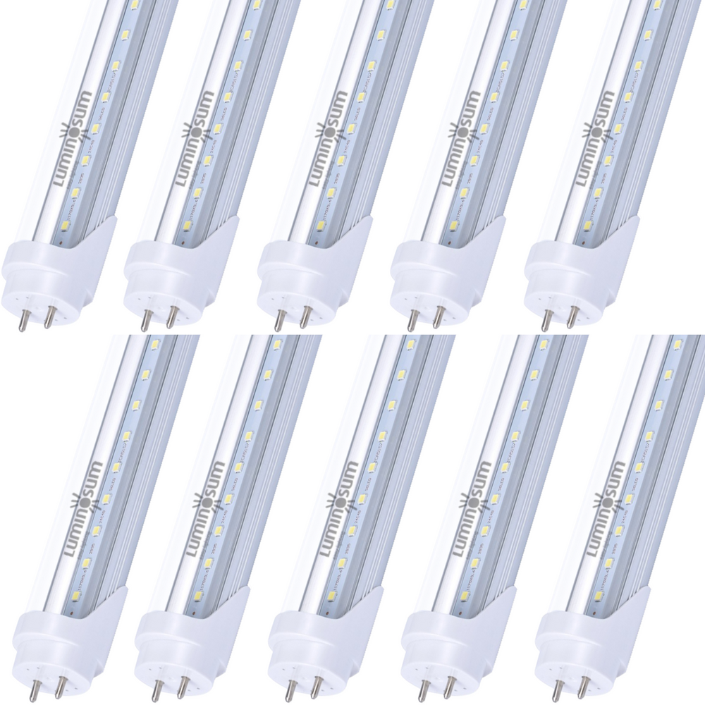 T8 T10 T12 LED Tube Lights 4ft 20W Clear Cover 10-pack-LUMINOSUM Officail Online Store