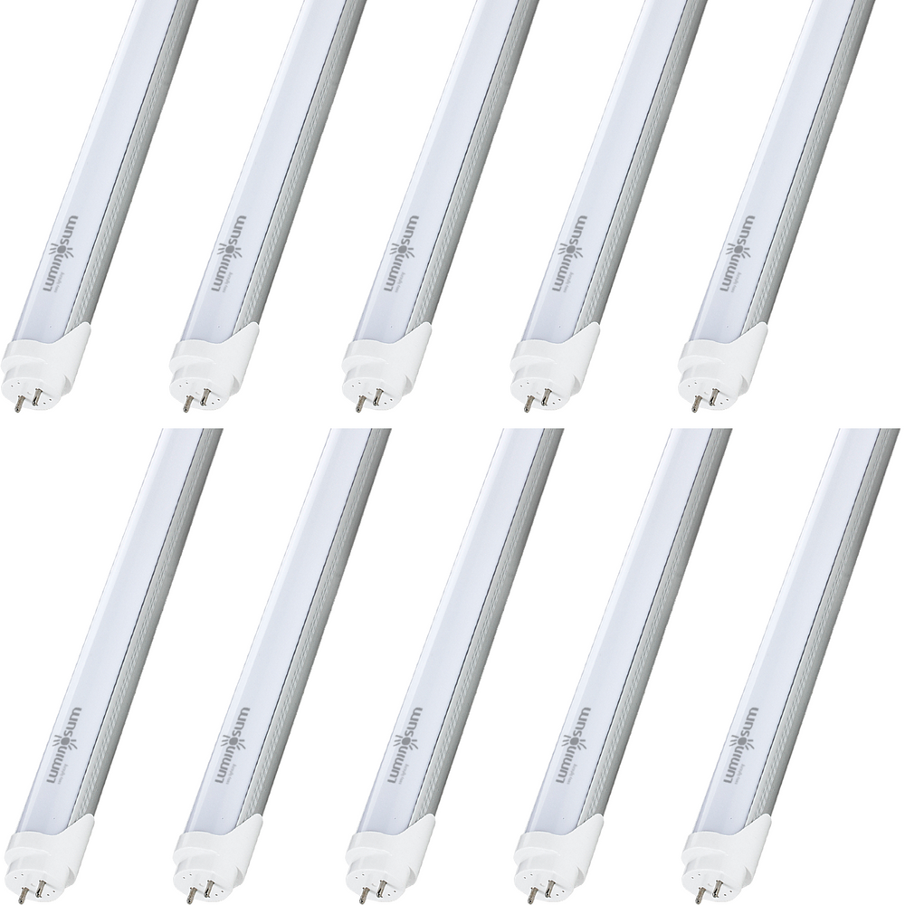 T8/T10/T12 LED Light Tube 20W Frosted Cover 10-pack-LUMINOSUM Officail Online Store