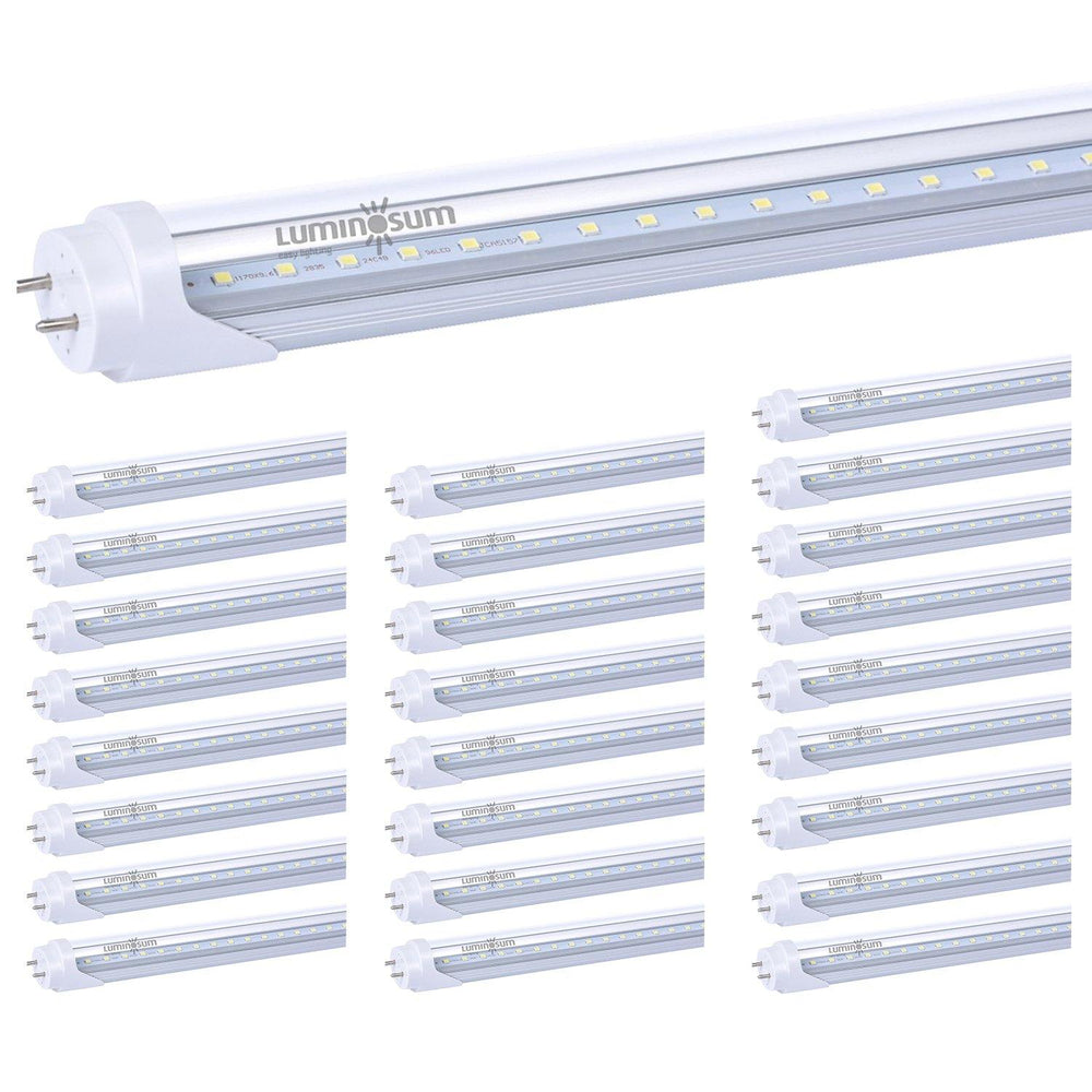 T8 T10 T12 LED Tube Lights 4ft 20W Clear Cover 25-pack-LUMINOSUM Officail Online Store