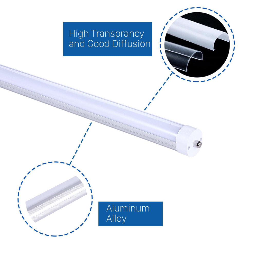 T8/T10/T12 LED Tube Lights 8ft 40W FA8 Frosted Cover 20-pack-LUMINOSUM Officail Online Store