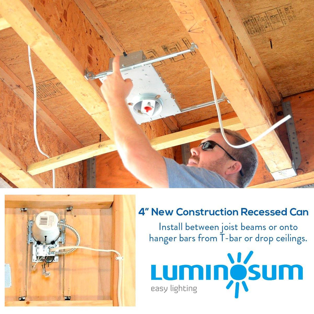 4 Inch New Construction Recessed Can Housing 8-pack-LUMINOSUM Officail Online Store