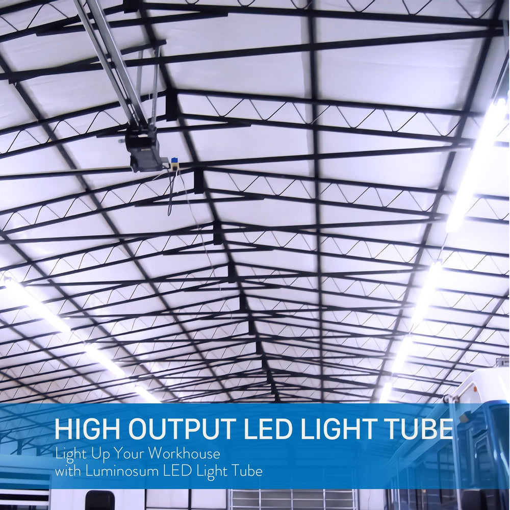 T8 LED Tube Light 8ft 40W Single Pin Clear Cover 20-pack-LUMINOSUM Officail Online Store