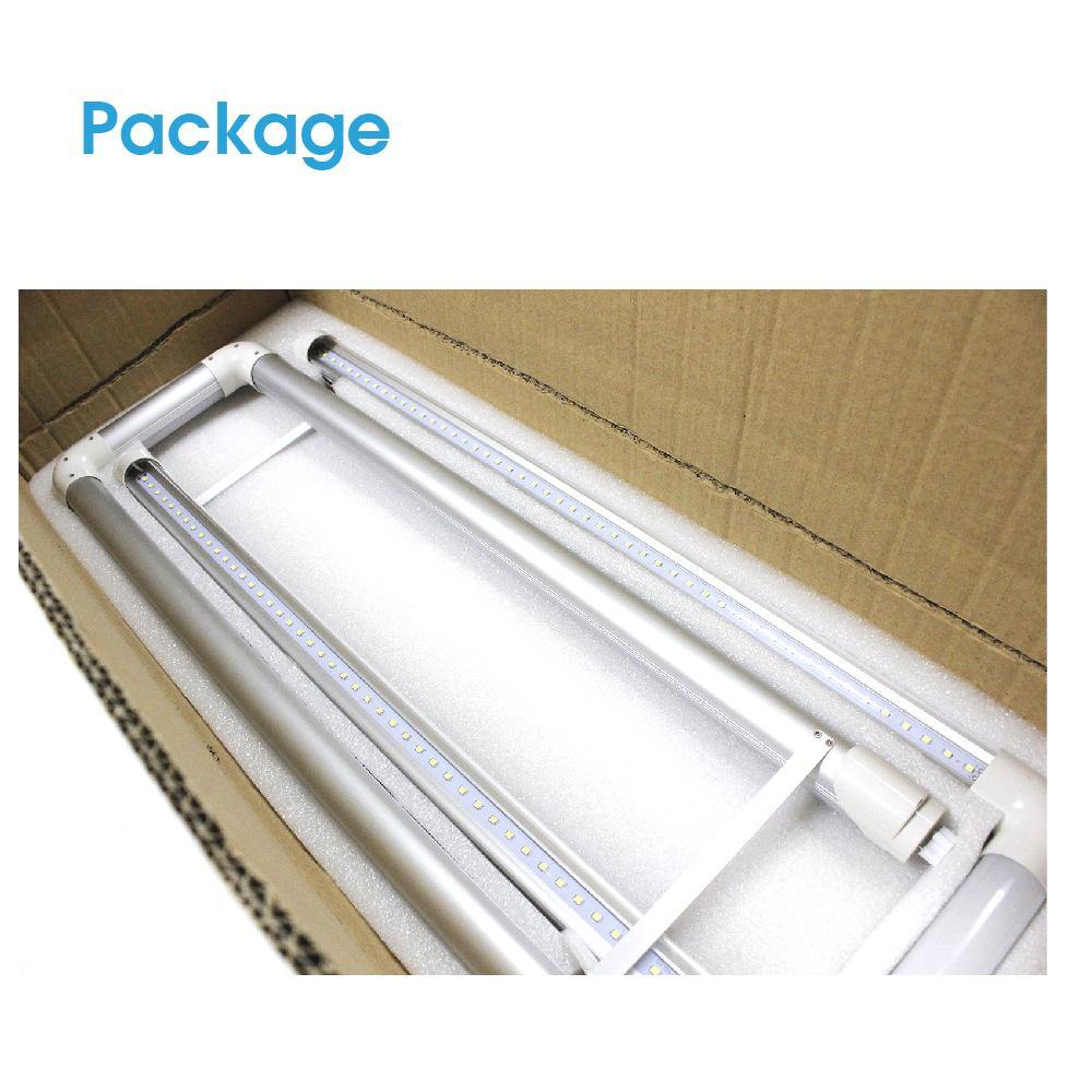 T8 T12 U-Bend LED Tube Light 2x2 FT 20W Frosted Cover 10-pack-LUMINOSUM Officail Online Store